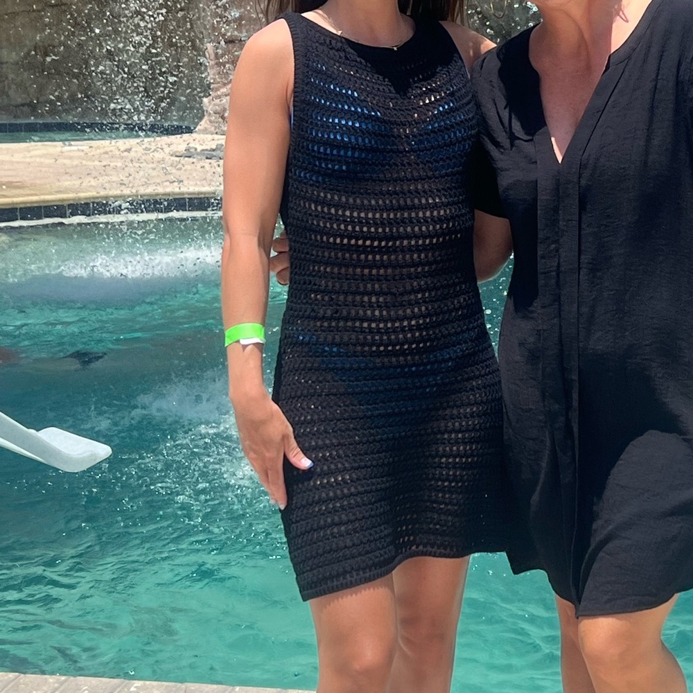Abercrombie & Fitch Black Swim Coverup